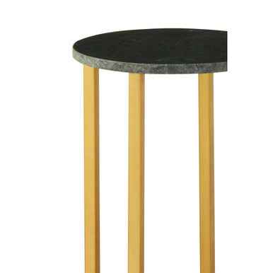Templar Small Marble And Iron Side Table