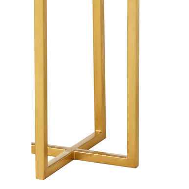 Templar Small Marble And Iron Side Table