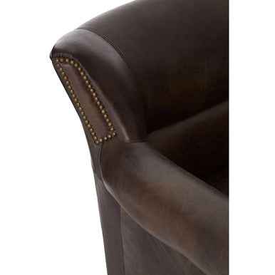 Victor Dark Grey Scroll Armchair