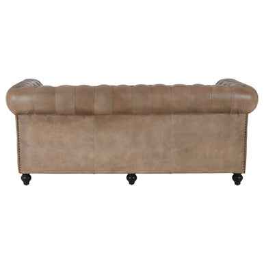Buffalo 3 Seat Light Brown Leather Sofa