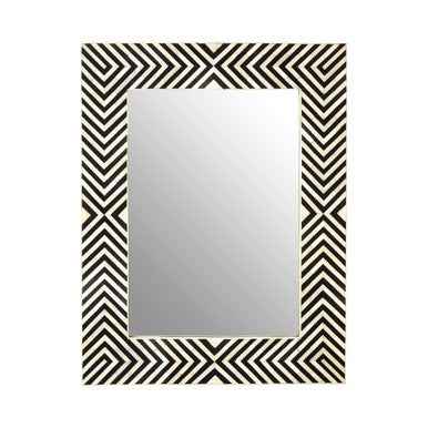 Boho Bone Inlay Frame Wall Mirror