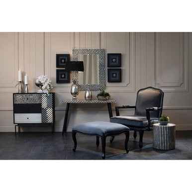 Boho Bone Inlay Frame Wall Mirror