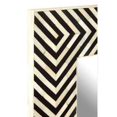 Boho Bone Inlay Frame Wall Mirror