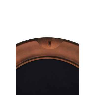 Akola Copper Finish Round Wall Mirror