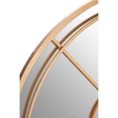 Beauly Gold Finish Round Wall Mirror