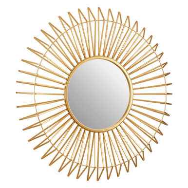 Beauly Round Gold Wall Mirror