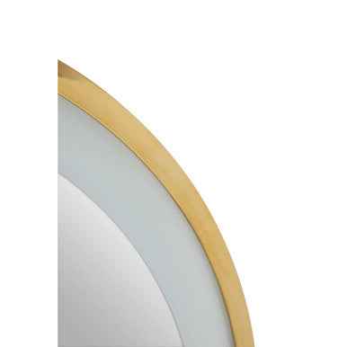 Avelino Illuminated Gold Round Mirror