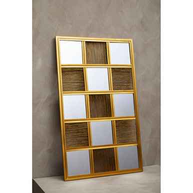 Enzo Gold Wire Wall Mirror