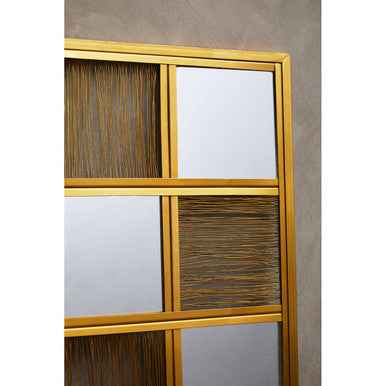 Enzo Gold Wire Wall Mirror