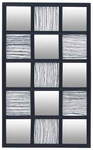 Enzo Black Wire Wall Mirror