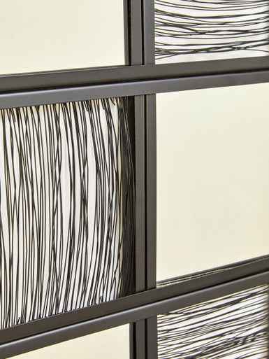 Enzo Black Wire Wall Mirror