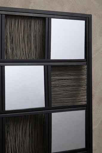 Enzo Black Wire Wall Mirror