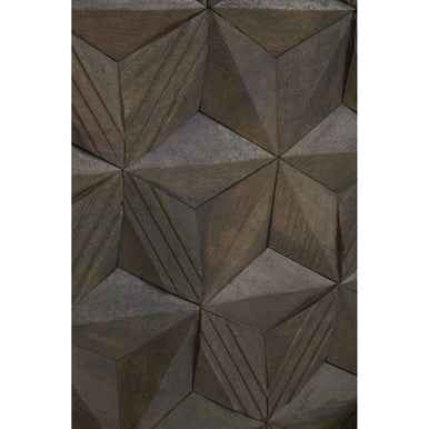 Solana Brown Mango Wood Wall Mirror