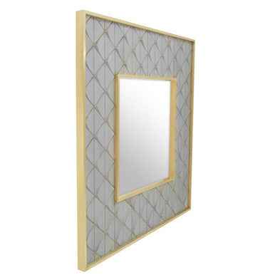Siro Mango Wood Square Wall Mirror