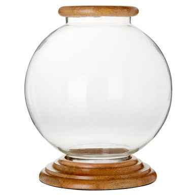 Hampstead Hurricane Large Glass Candle Holder.