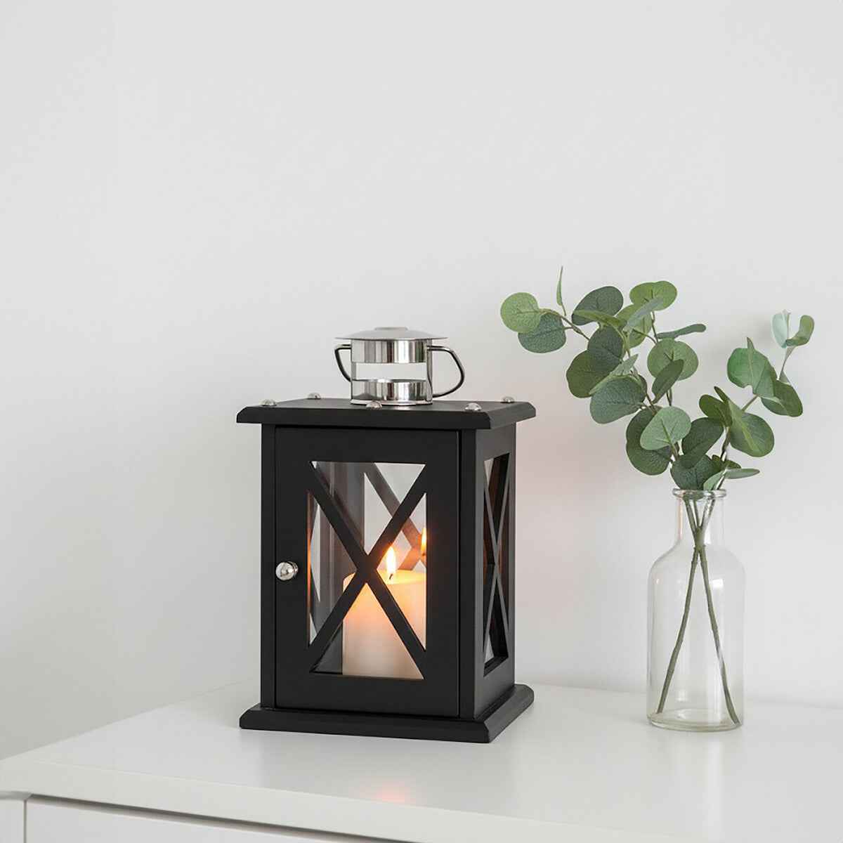 Hampstead Small Black Criss Cross Lantern.