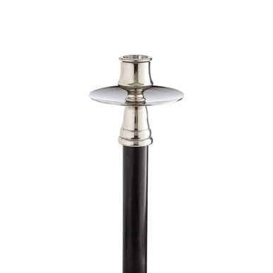 Riya Nickel And Black Finish Candle Holder