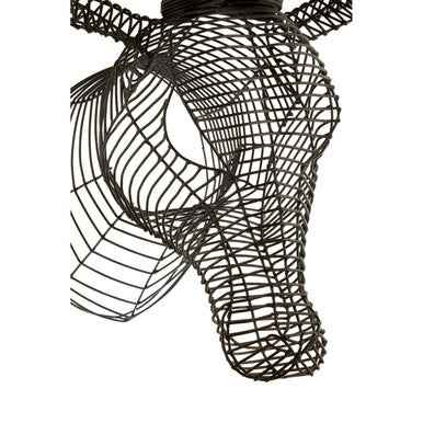 Zania Black Wire Antelope Head