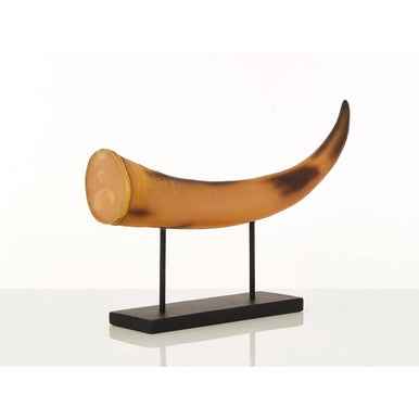 Boho Large Natural Horn Ornament