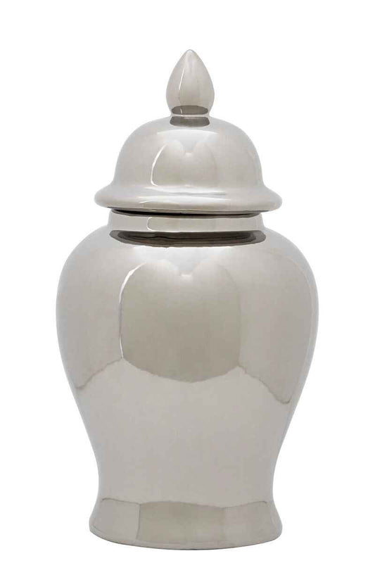 Kensington Townhouse Small Ceramic Silver Jar