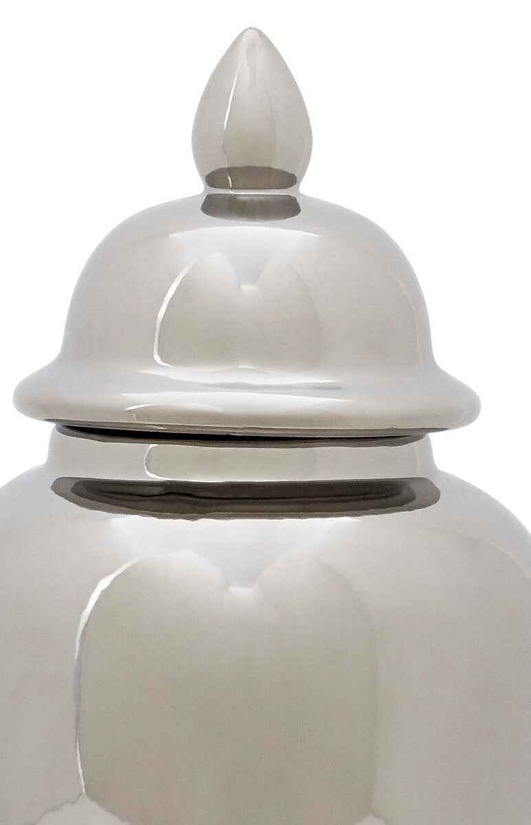 Kensington Townhouse Small Ceramic Silver Jar