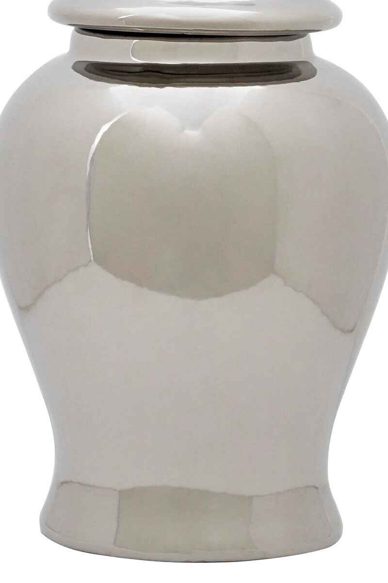 Kensington Townhouse Small Ceramic Silver Jar