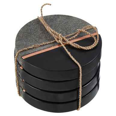 Set Of Four Pedra Lava Stone Coasters
