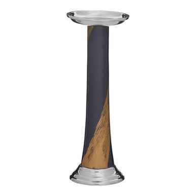 Alma Blue And Gold Candle Holder