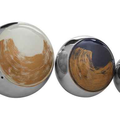 Alma Set Of 3 Deco Brushstroke Balls