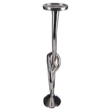 Kensington Townhouse Twist Nickel Candle Holder