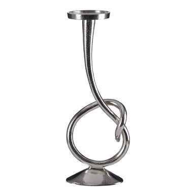 Kensington Townhouse Twist Nickel Candle Holder