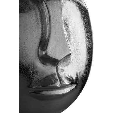 Viso Large Silver Finish Round Vase