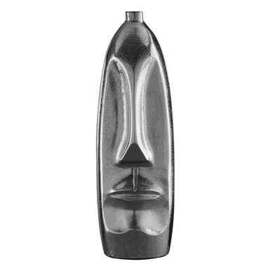 Viso Small Silver Finish Tall Vase