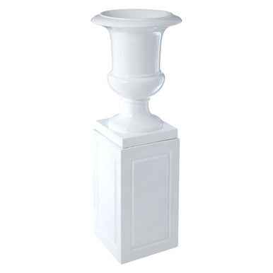 Josten White Planter With Pillar