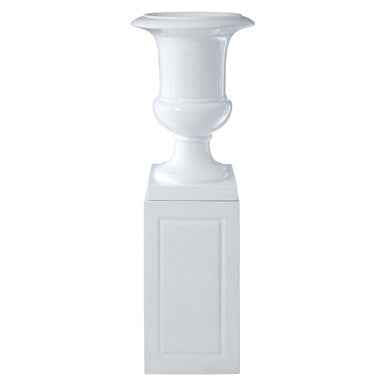 Josten White Planter With Pillar