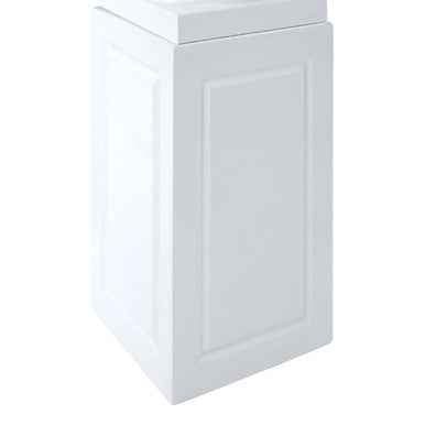 Josten White Planter With Pillar