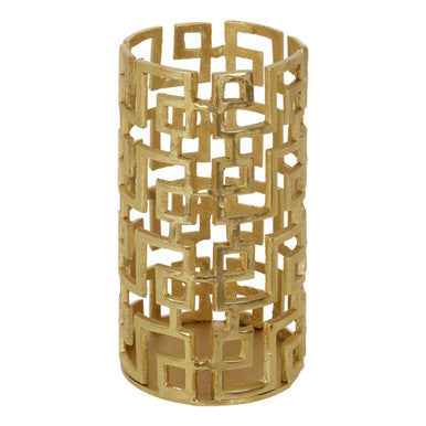 Delphi Small Gold Finish Candle Holder