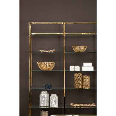 Delphi Small Gold Finish Candle Holder