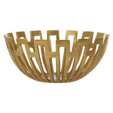 Delphi Small Gold Finish Bowl