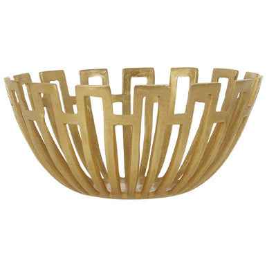 Delphi Large Gold Finish Bowl