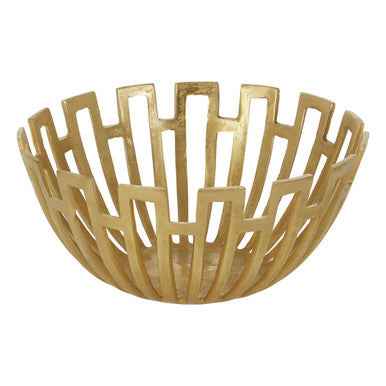 Delphi Large Gold Finish Bowl