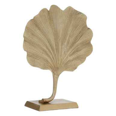 Prato Gold Finish Ginkgo Leaf Sculpture