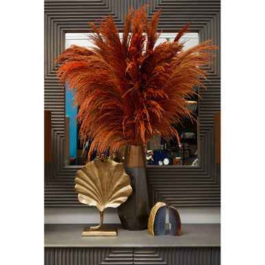 Prato Gold Finish Ginkgo Leaf Sculpture