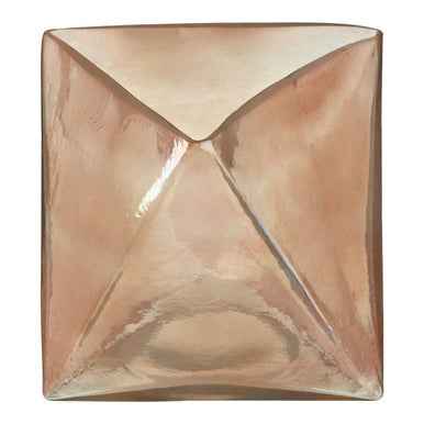 Rambia Large Pink Glass Candle Holder