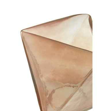 Rambia Large Pink Glass Candle Holder