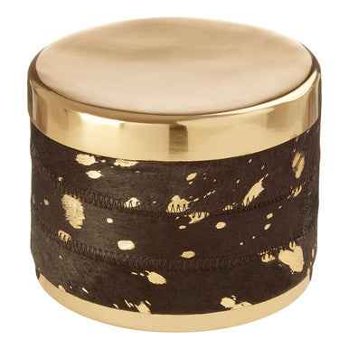 Bowerbird Small Gold And Black Trinket Box