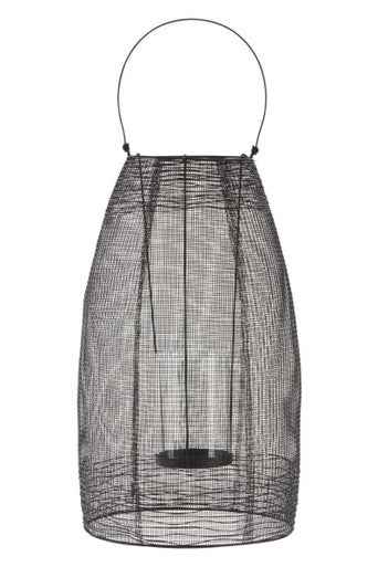 Trento Black Finish Large Lantern