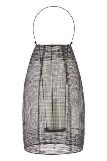 Trento Black Finish Large Lantern