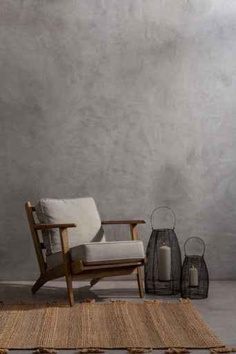 Trento Black Finish Large Lantern