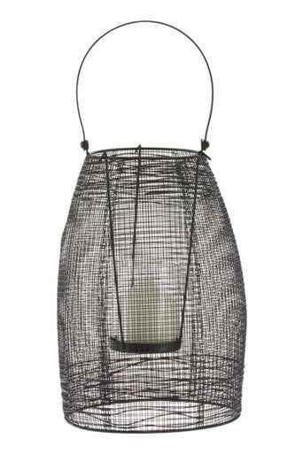 Trento Black Finish Small Lantern